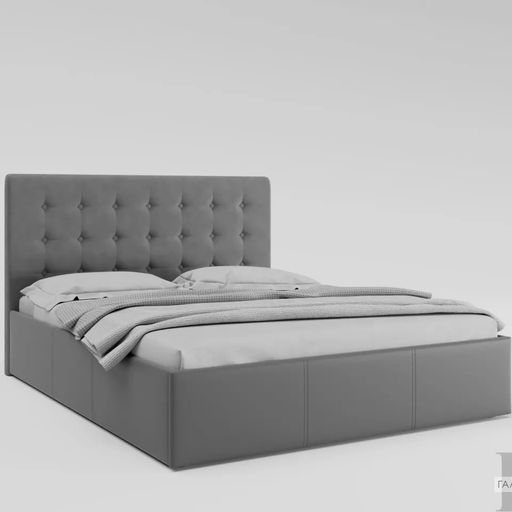 Кровать с подъёмным механизмом «Эва», серая